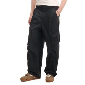 Cropp - Spodnie baggy z kieszeniami cargo - czarny