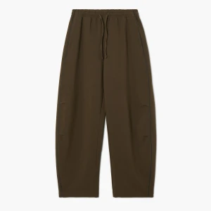 Cropp - Spodnie baggy z ozdobnymi wypustkami - brązowy