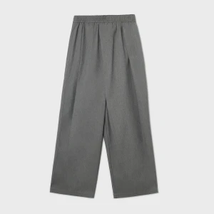 Cropp - Spodnie baggy z ozdobnymi zakładkami - szary