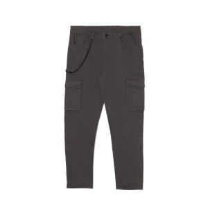 Cropp - Spodnie cargo slim - szary