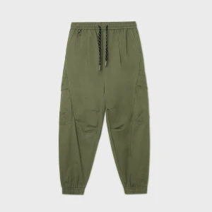 Cropp - Spodnie joggery z kieszeniami cargo - zielony