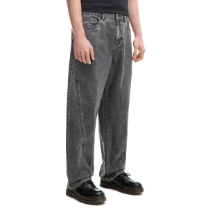 Cropp - Spodnie loose z dekoracyjnymi przeszyciami - szary