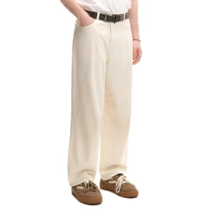 Cropp - Spodnie loose z dodatkiem włókna bambusowego - beżowy