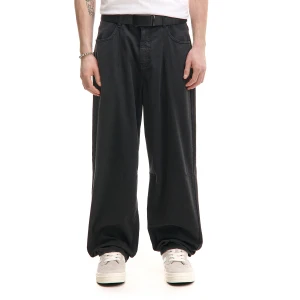 Cropp - Spodnie loose z dodatkiem włókna bambusowego - czarny