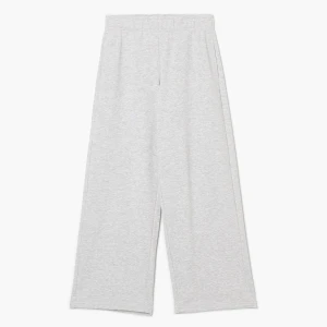 Cropp - Spodnie wide leg z efektem sprania - jasny szary
