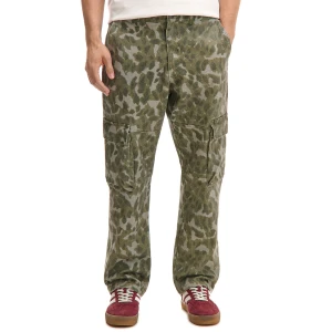 Cropp - Spodnie z kieszeniami cargo i zwierzęcym nadrukiem - zielony