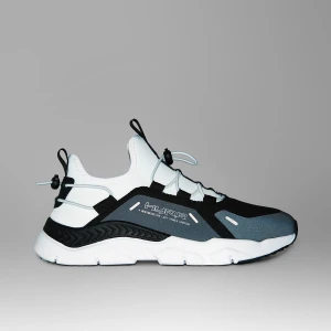 Cropp - Sportowe sneakersy z odblaskowymi detalami - biały