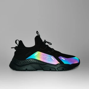 Cropp - Sportowe sneakersy z odblaskowymi detalami - czarny