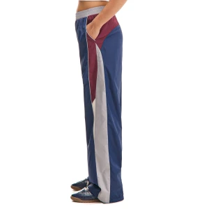 Cropp - Sportowe spodnie z wysokim stanem - granatowy