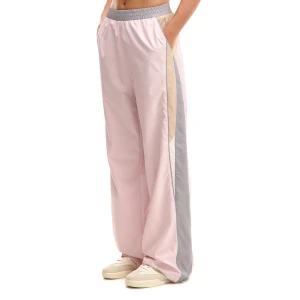 Cropp - Sportowe spodnie z wysokim stanem - różowy