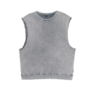 Cropp - Sprana koszulka na szerokich ramiączkach - jasny szary