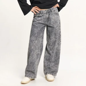 Cropp - Sprane jeansy boyfriend loose - szary