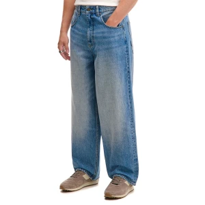 Cropp - Sprane niebieskie jeansy super baggy - niebieski