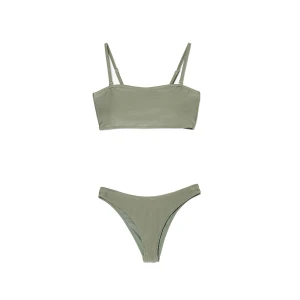 Zdjęcie produktu Cropp - Strój kąpielowy z górą bandeau - zielony