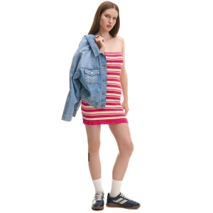 Cropp - Sukienka bez rękawów z wiskozą - wielobarwny