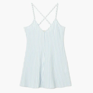 Cropp - Sukienka mini w paski - błękitny