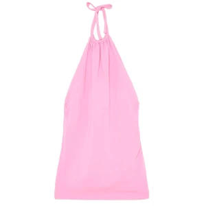 Cropp - Sukienka mini z wiązaniem na szyi - różowy