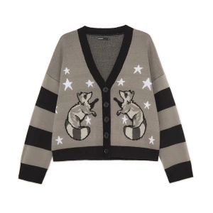 Cropp - Sweter oversize z szopem praczem - szary