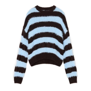 Cropp - Sweter w błękitne paski - błękitny