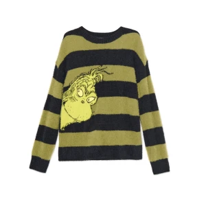 Cropp - Sweter w paski Grinch - wielobarwny