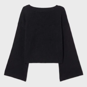 Cropp - Sweter z szerokimi rękawami - czarny
