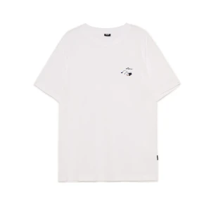 Cropp - Świąteczna biała koszulka z bałwankiem - biały