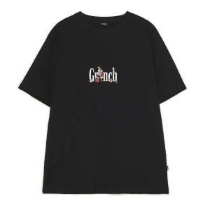 Cropp - Świąteczna czarna koszulka z Grinchem - czarny