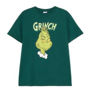 Cropp - Świąteczna zielona koszulka Grinch - zielony