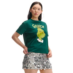 Cropp - Świąteczna zielona koszulka Grinch - zielony