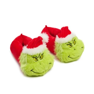 Cropp - Świąteczne duże kapcie Grinch - zielony