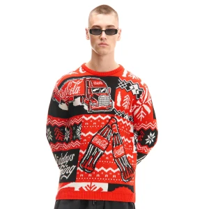 Cropp - Świąteczny sweter Coca-cola - czerwony