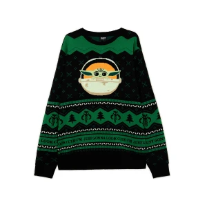 Cropp - Świąteczny sweter Mandalorian - zielony