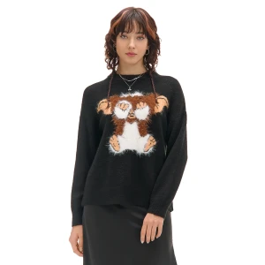 Cropp - Świąteczny sweter z Gremlinem Gizmo - czarny
