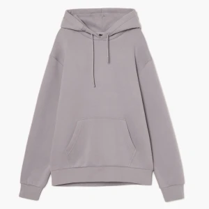 Cropp - Szara bluza regular z kapturem - surowy granatowy
