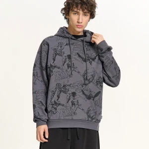 Cropp - Szara bluza z kapturem Marvel - szary