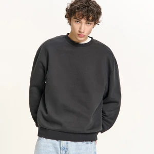 Cropp - Szara gładka bluza basic - szary