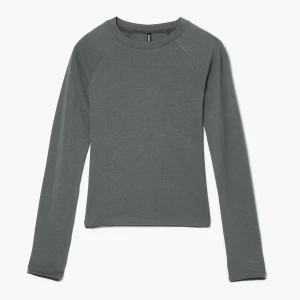 Cropp - Szara koszulka longsleeve z raglanowymi rękawami - szary