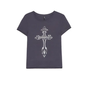 Cropp - Szara koszulka z cekinową aplikacją - szary