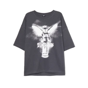 Cropp - Szara koszulka z motywem anioła - szary