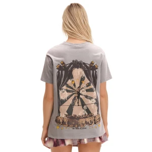 Cropp - Szara koszulka z motywem cyrku - szary