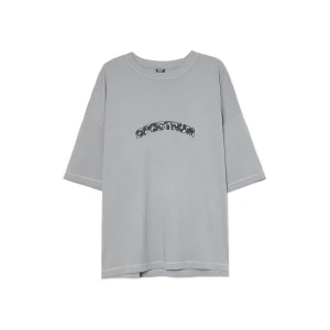 Cropp - Szara koszulka z napisem - szary