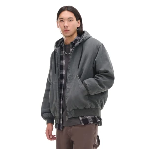 Cropp - Szara kurtka bomber z kapturem - szary