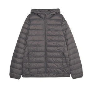 Cropp - Szara kurtka puffer z kapturem - szary