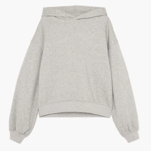 Cropp - Szara melanżowa bluza z kapturem oversize - jasny szary