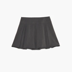 Cropp - Szara plisowana spódniczka z wiskozą - szary