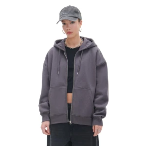 Cropp - Szara rozpinana bluza oversize - szary