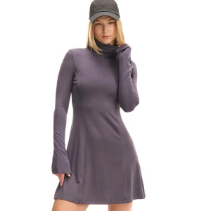 Cropp - Szara sukienka z golfem - szary