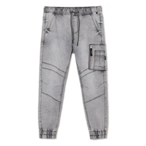 Cropp - Szare denimowe joggery chino - jasny szary