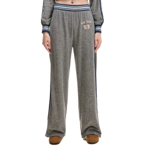 Cropp - Szare dresowe spodnie z lampasami - jasny szary