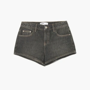 Cropp - Szare jeansowe szorty z efektem sprania - szary